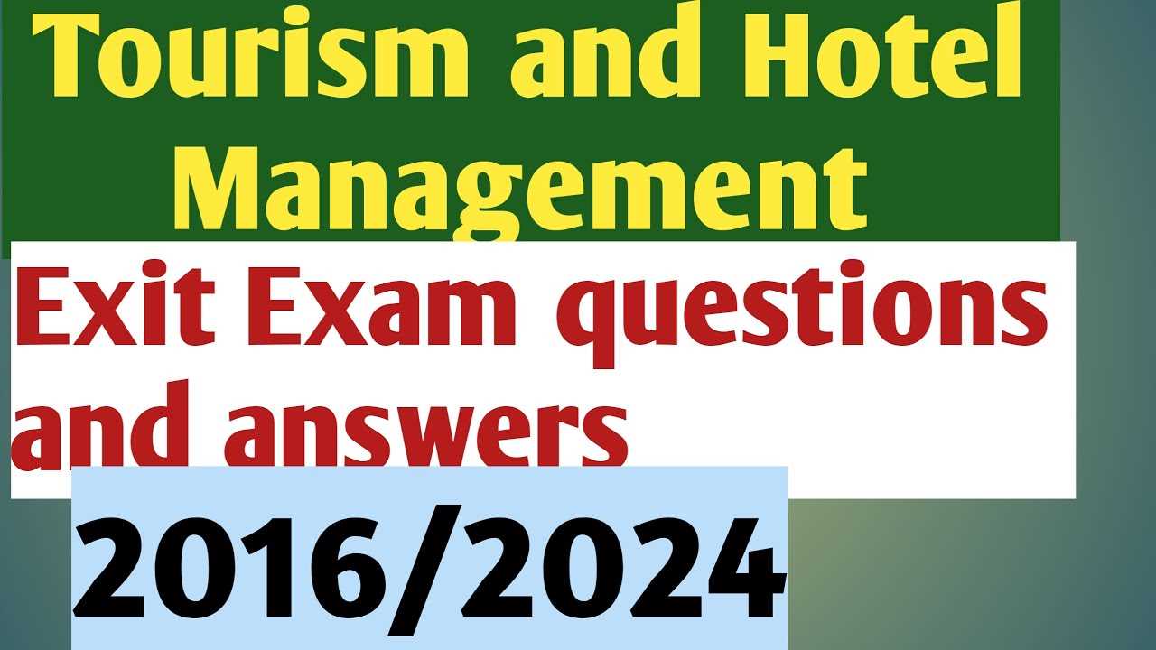 hotel management exam questions and answers