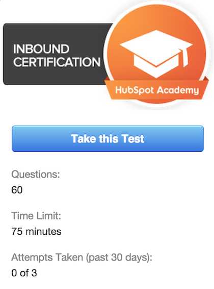 hubspot inbound certification exam answers