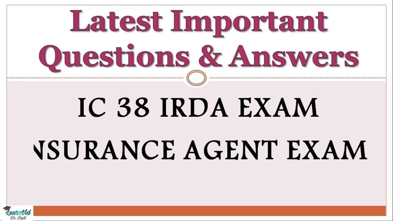 insurance agent exam questions and answers