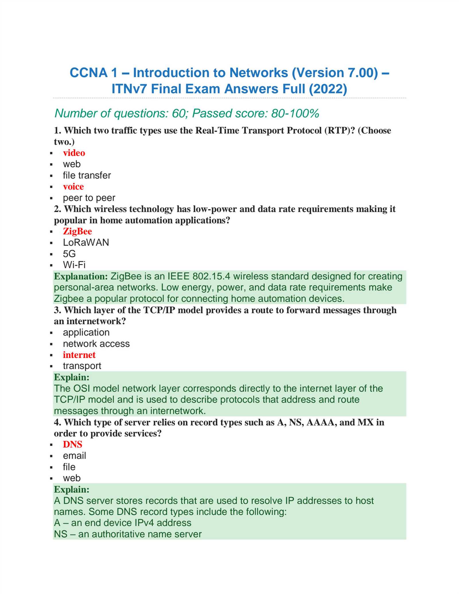 introduction to iot final exam answers