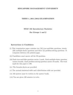 introduction to statistics final exam answers