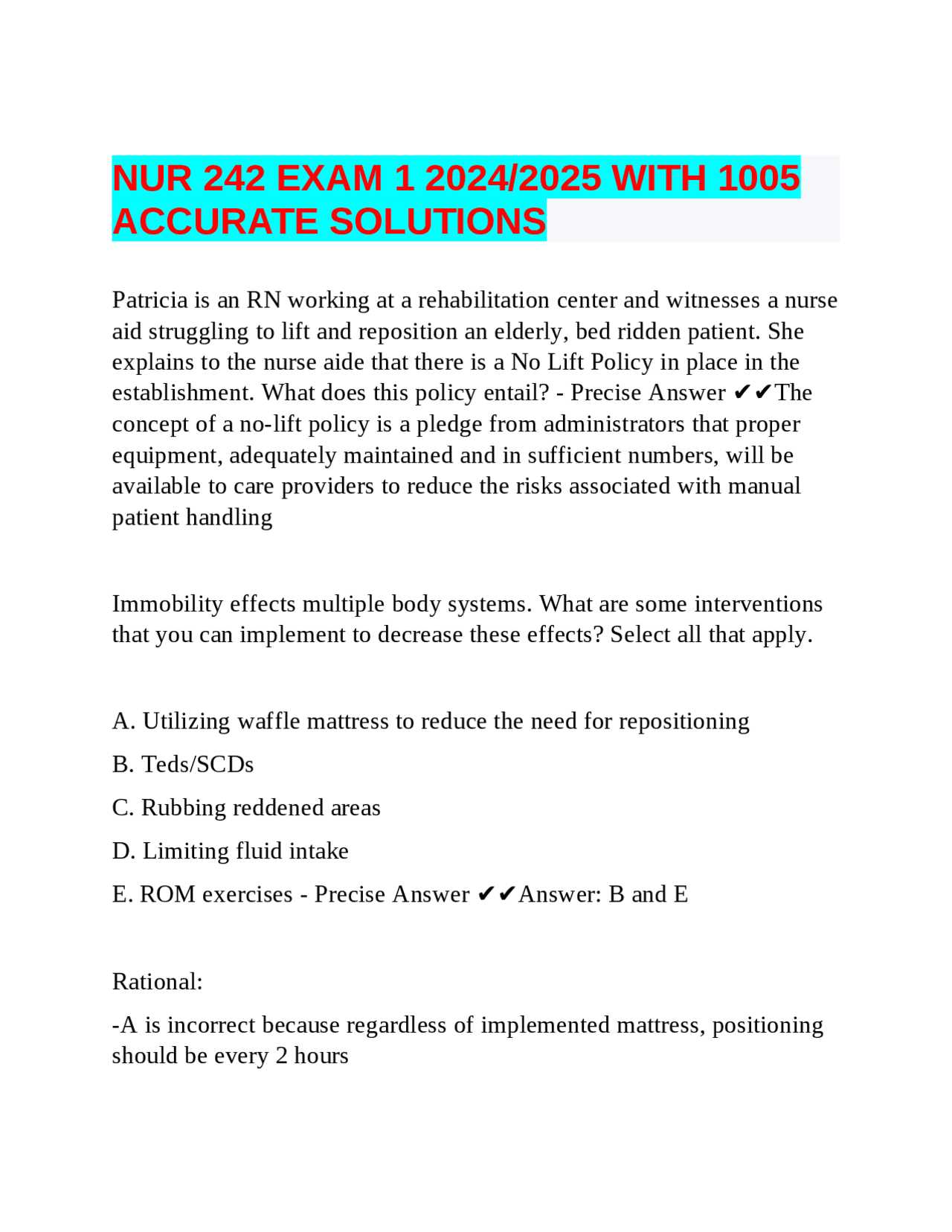 is 242 b final exam answers