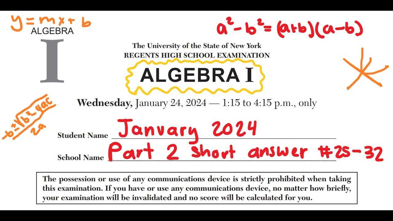 june 2025 algebra 1 regents answers