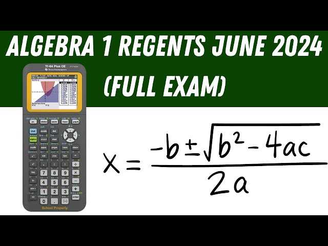 june 2025 algebra 2 regents answers with work