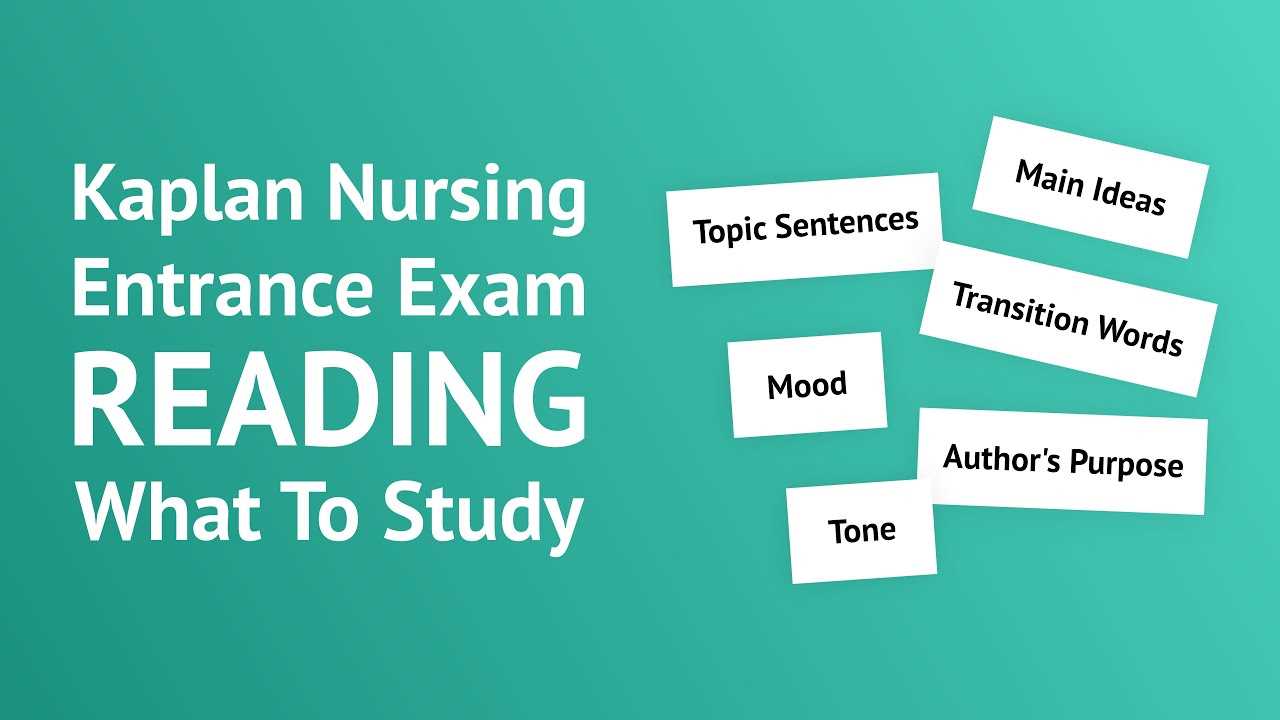 kaplan nursing entrance exam questions