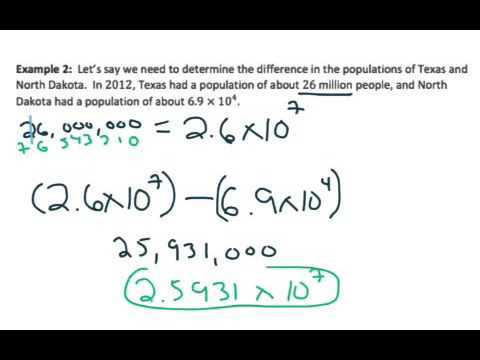 lesson 9 scientific notation answers