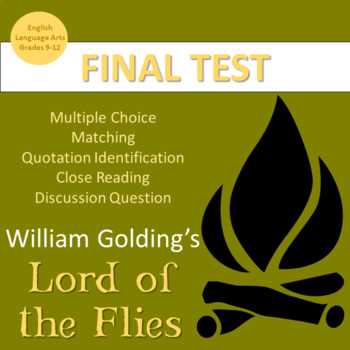 lord of the flies final exam answers