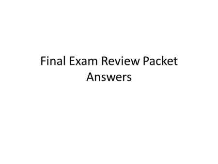 marketing final exam review