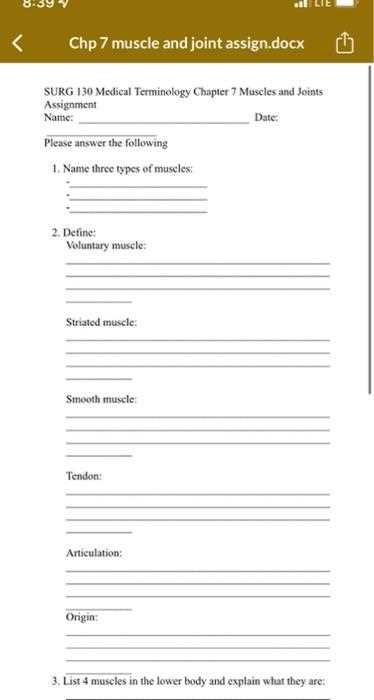 medical terminology ch 7 answers