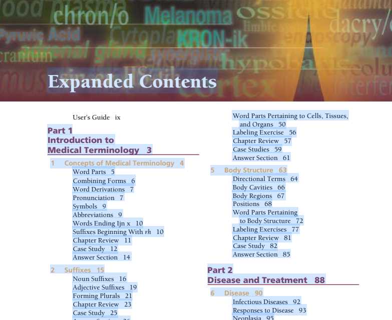 medical terminology chapter 14 answers