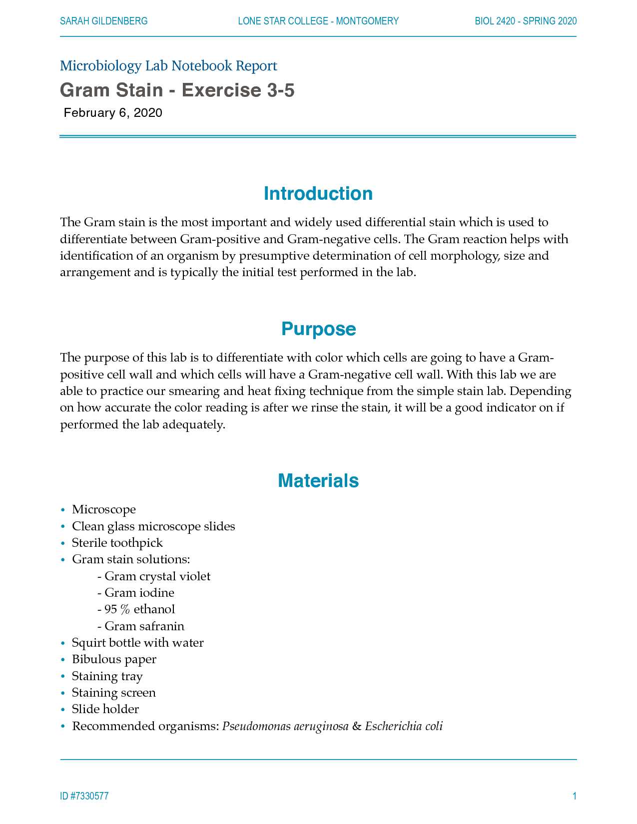 microbiology 2420 exam 1