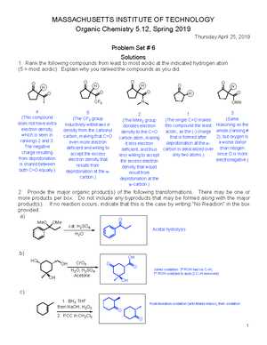 mit organic chemistry exam