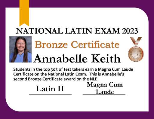 national latin exam rankings