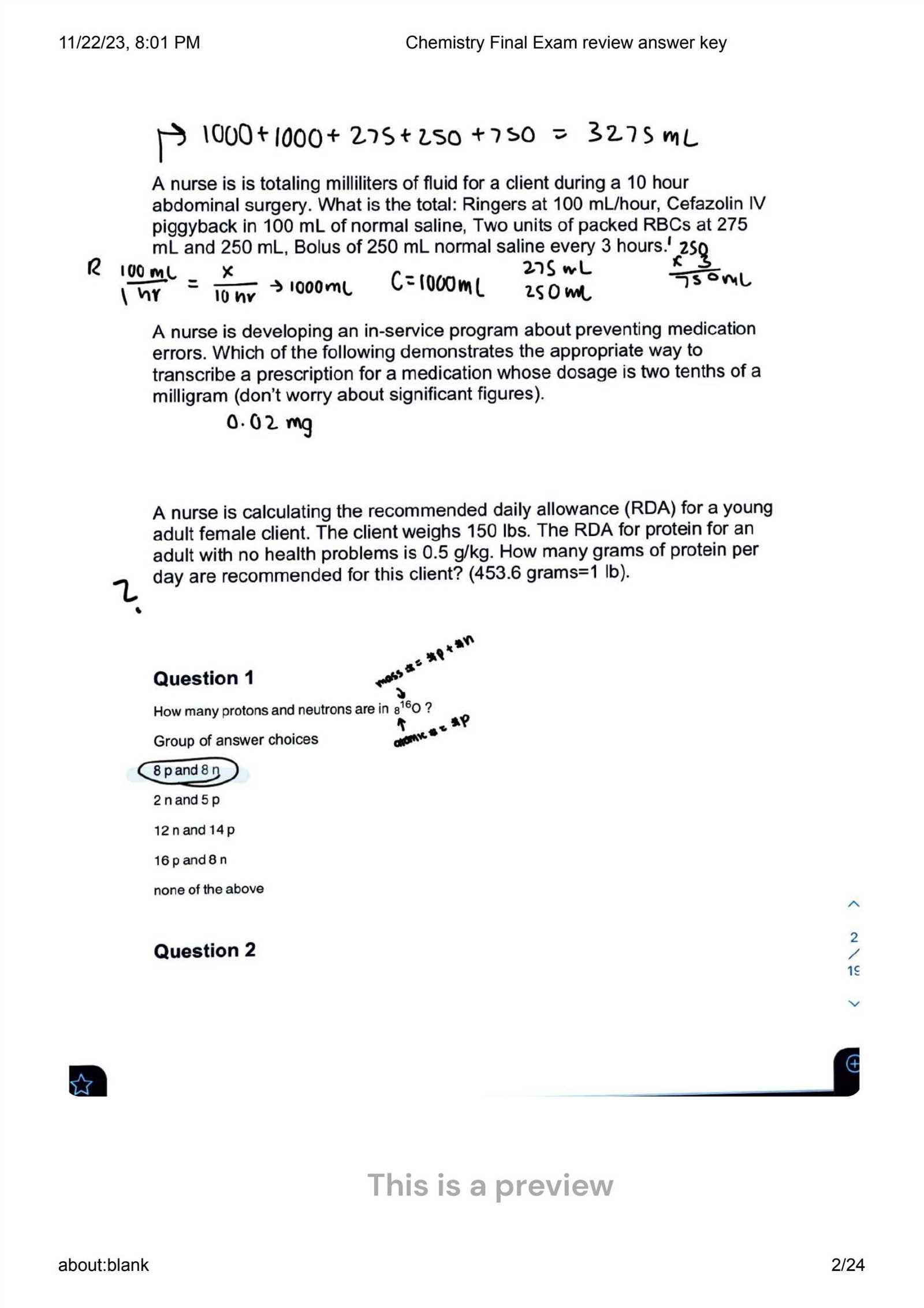 nc chemistry final exam 2025