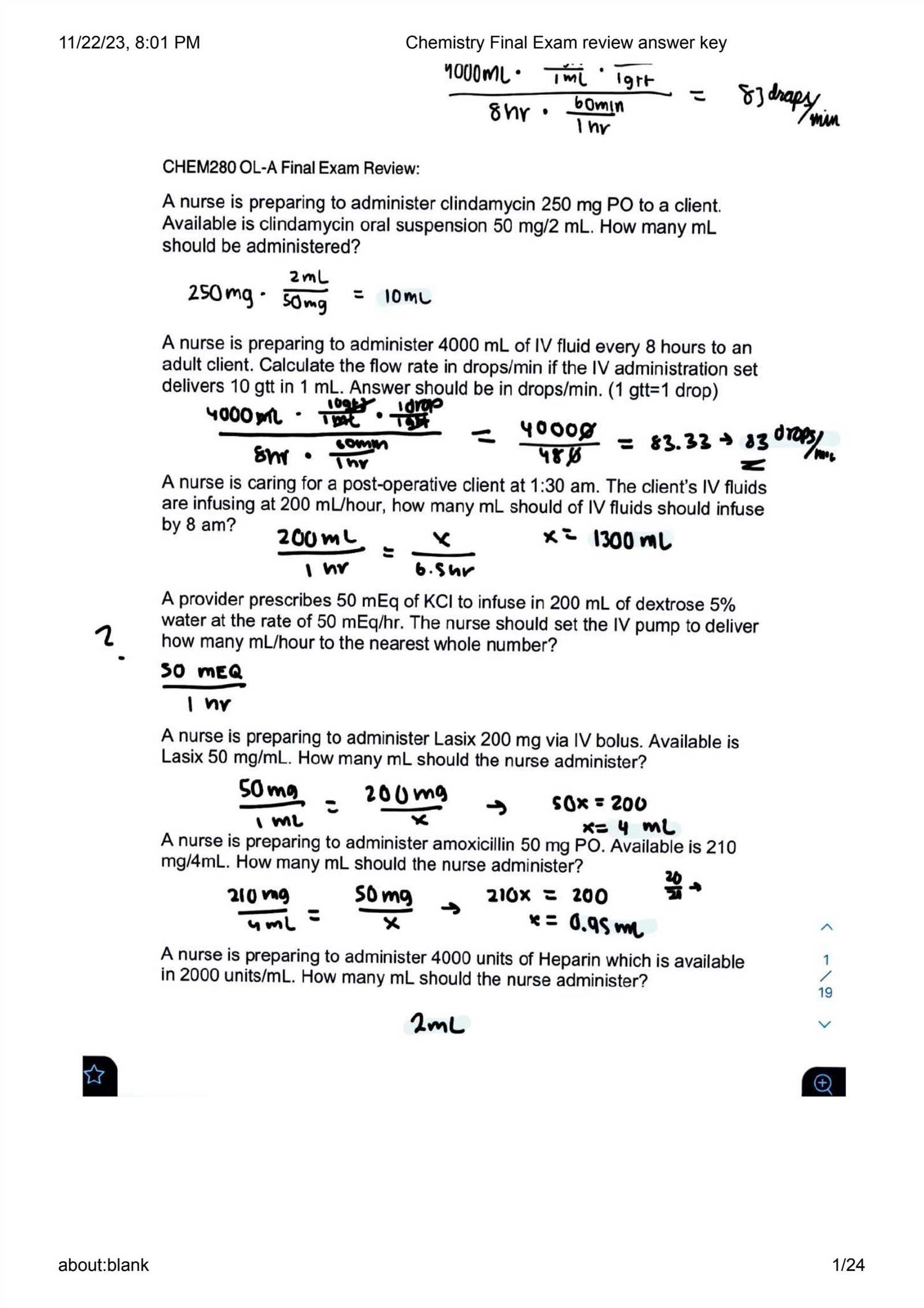 nc chemistry final exam 2025