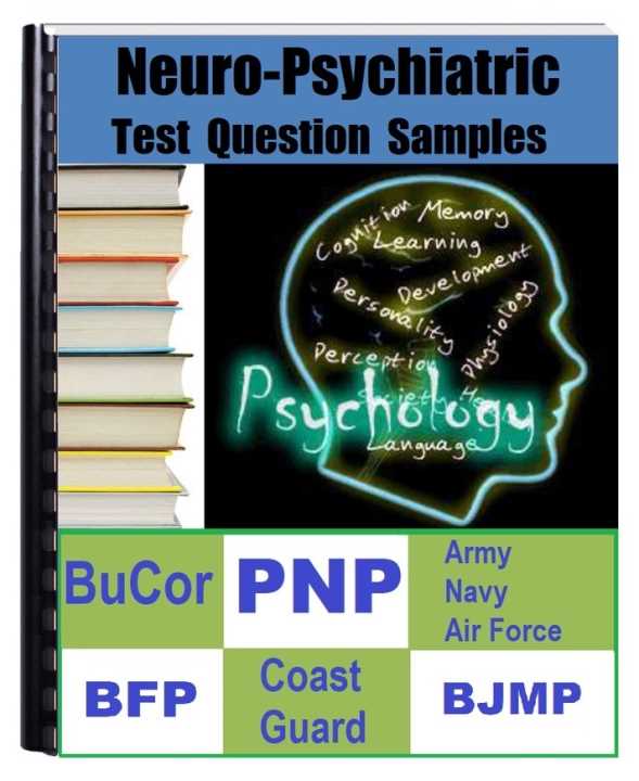 neuro psychiatric exam sample questions