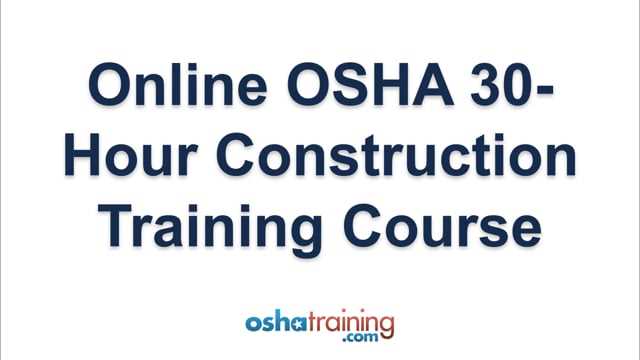 osha 30 introduction exam answers