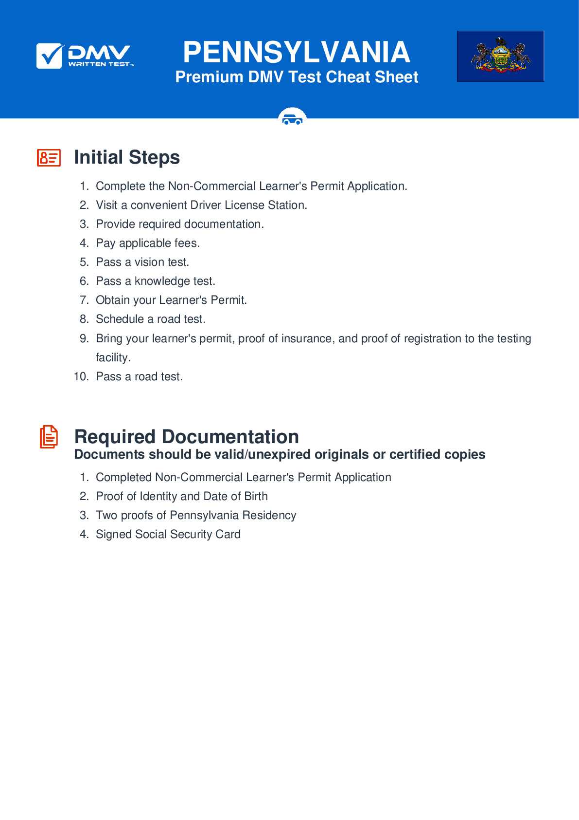 pa cdl test answers