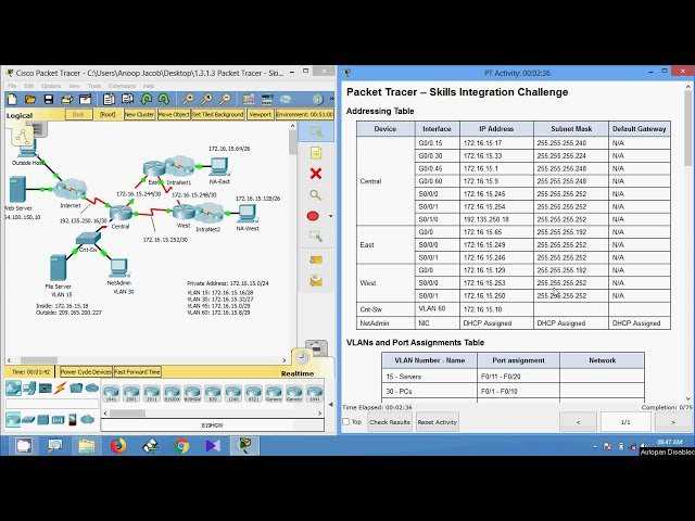 packet tracer 1.3.1.3 answers