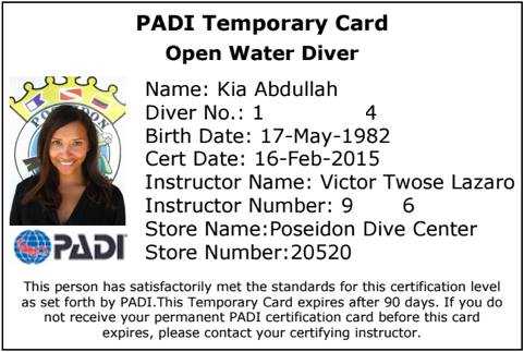 padi open water final exam answers