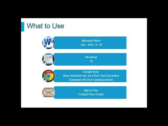 penn foster exam answer key