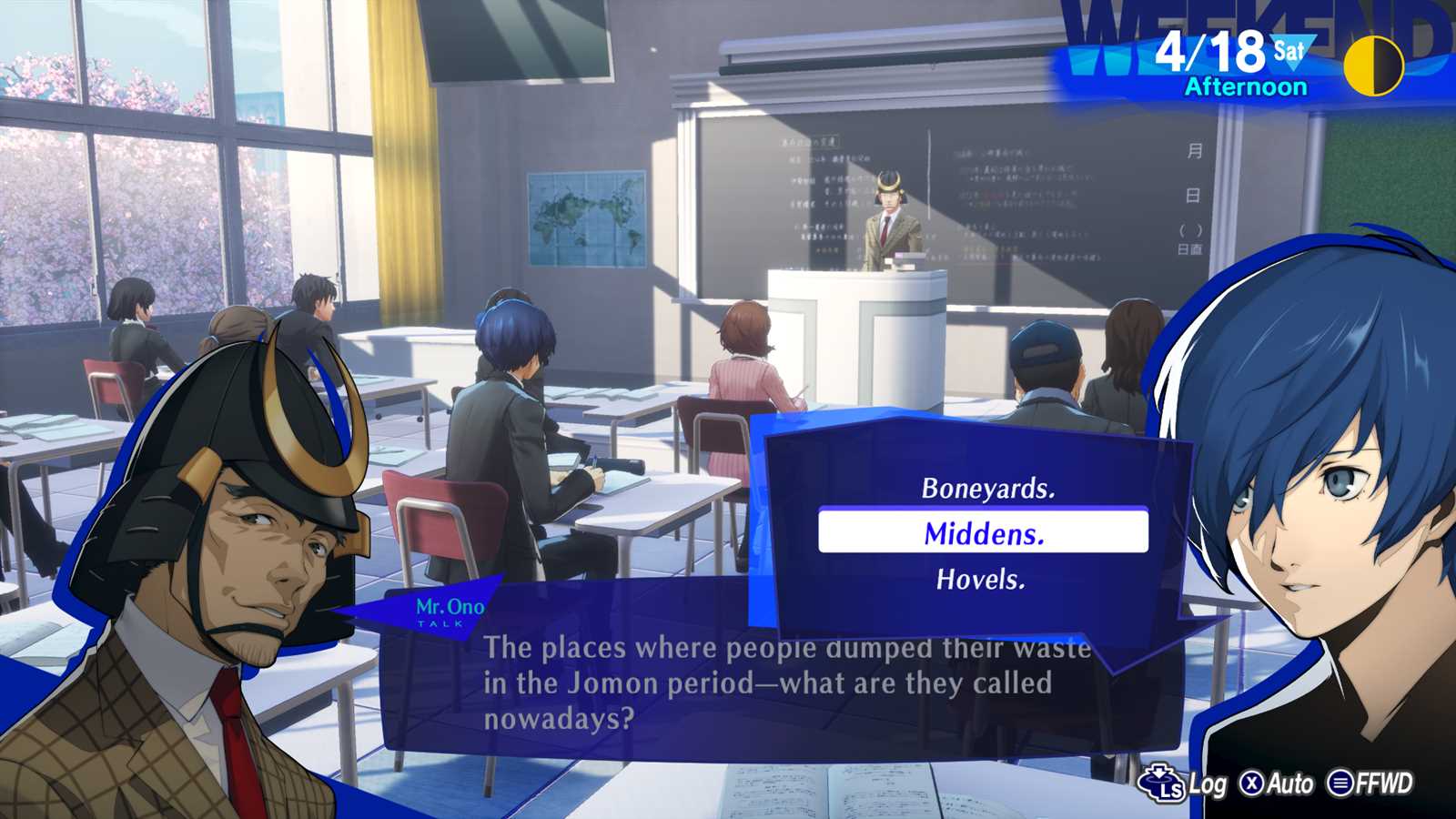 persona 5 all classroom answers