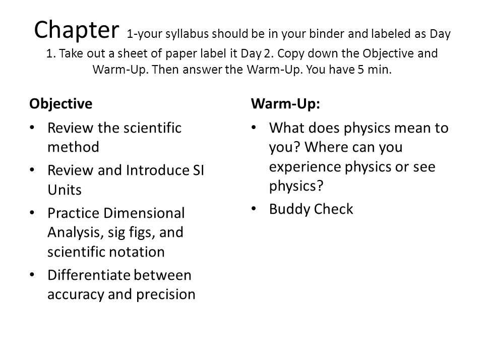 physics chapter 1 review answers