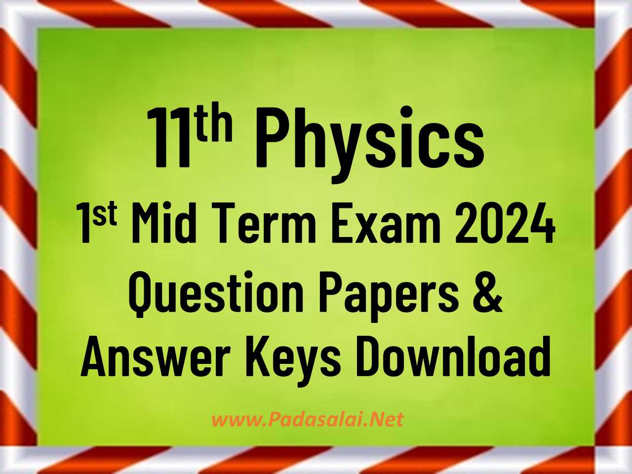 physics exam answer key 2025