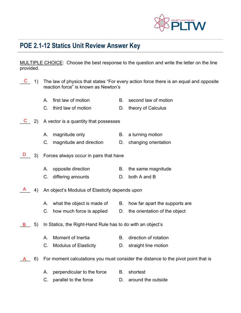 pltw ied final exam answer key 2025