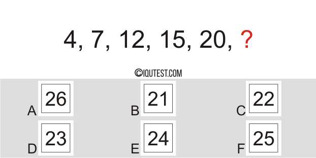 printable iq test with answers