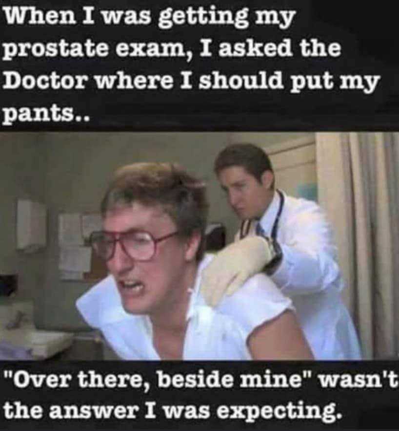 prostate exam memes