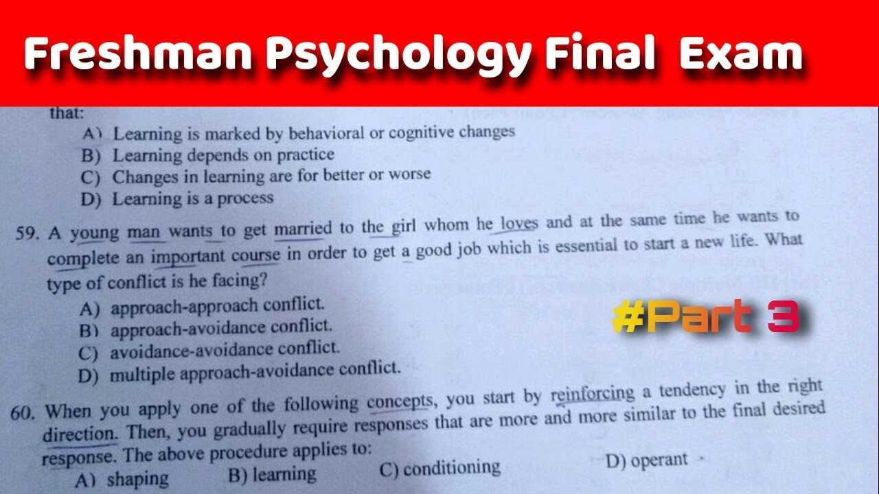 psychology final exam review