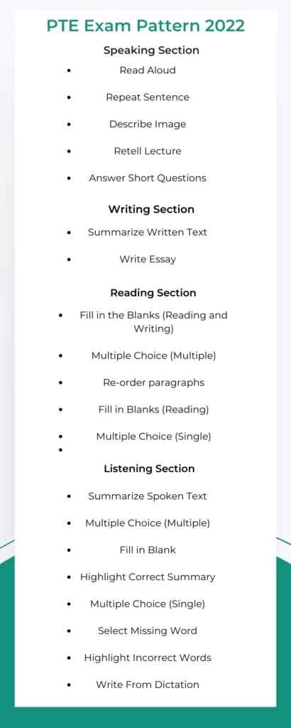 pte exam short answer questions