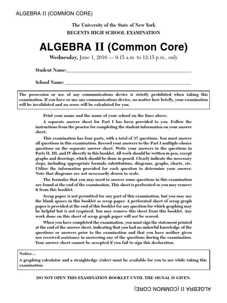 regents exam answers