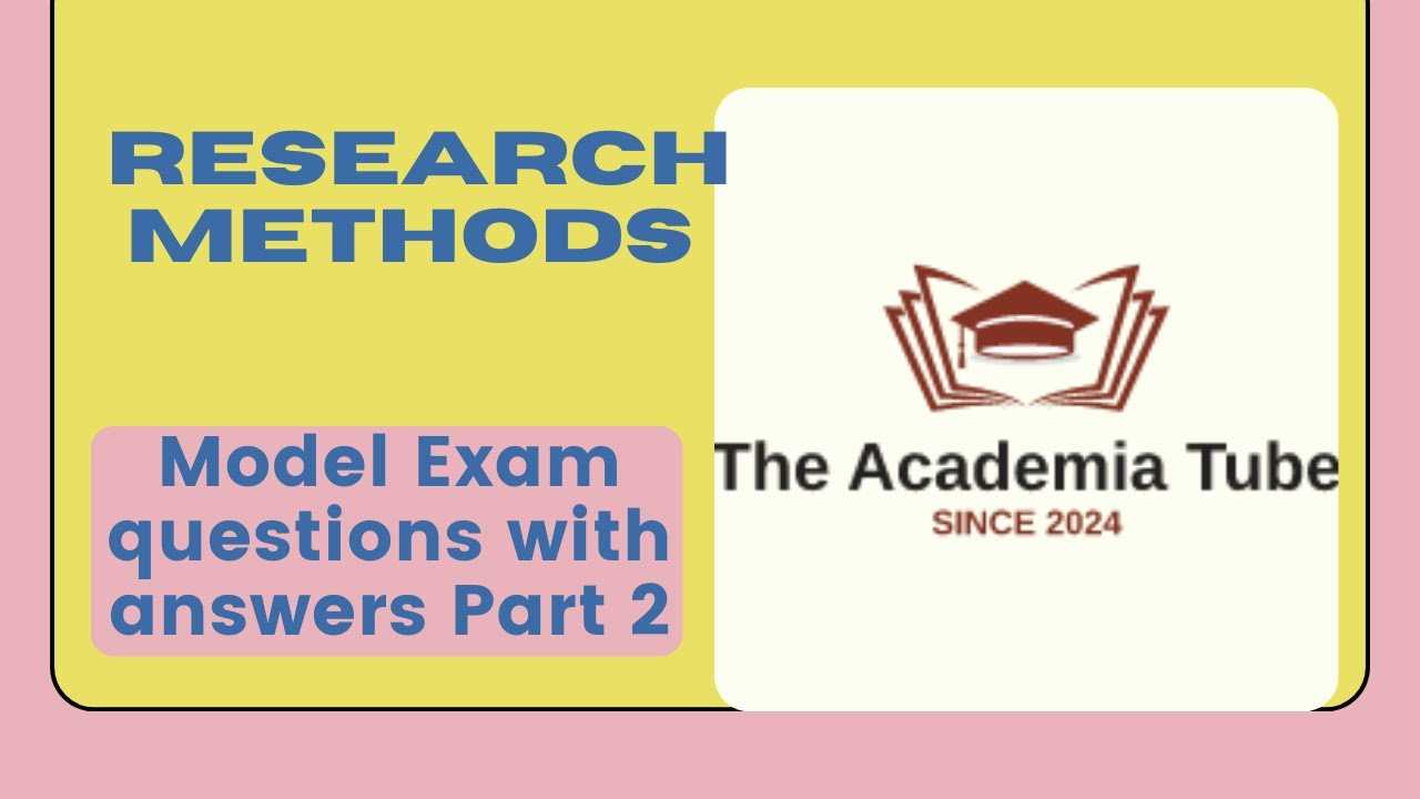 research methods exam questions answers