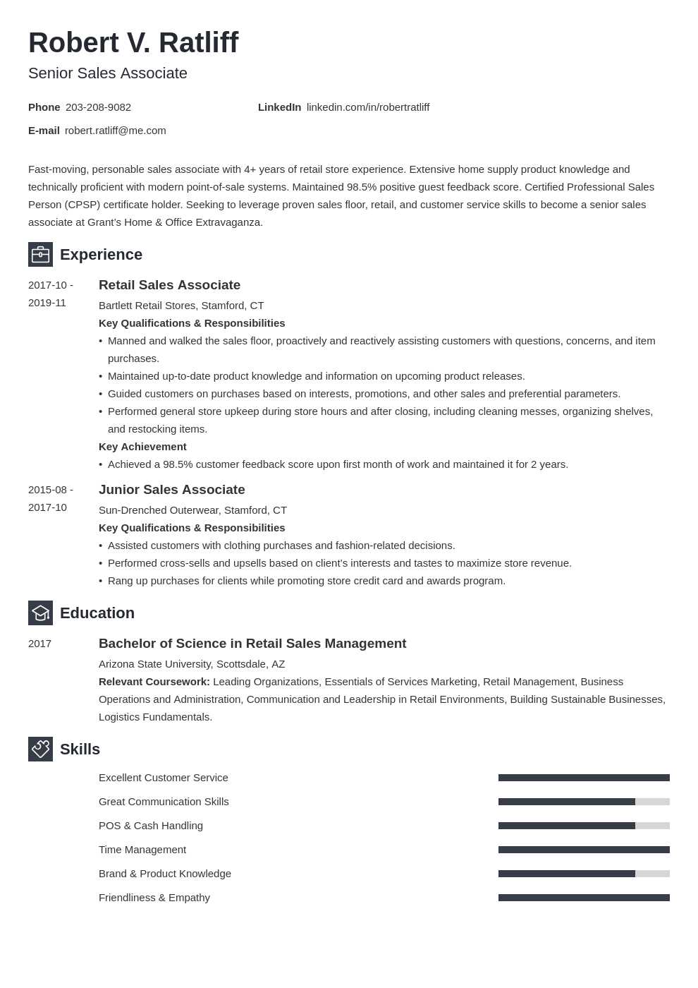 retail sales associate exam questions and answers