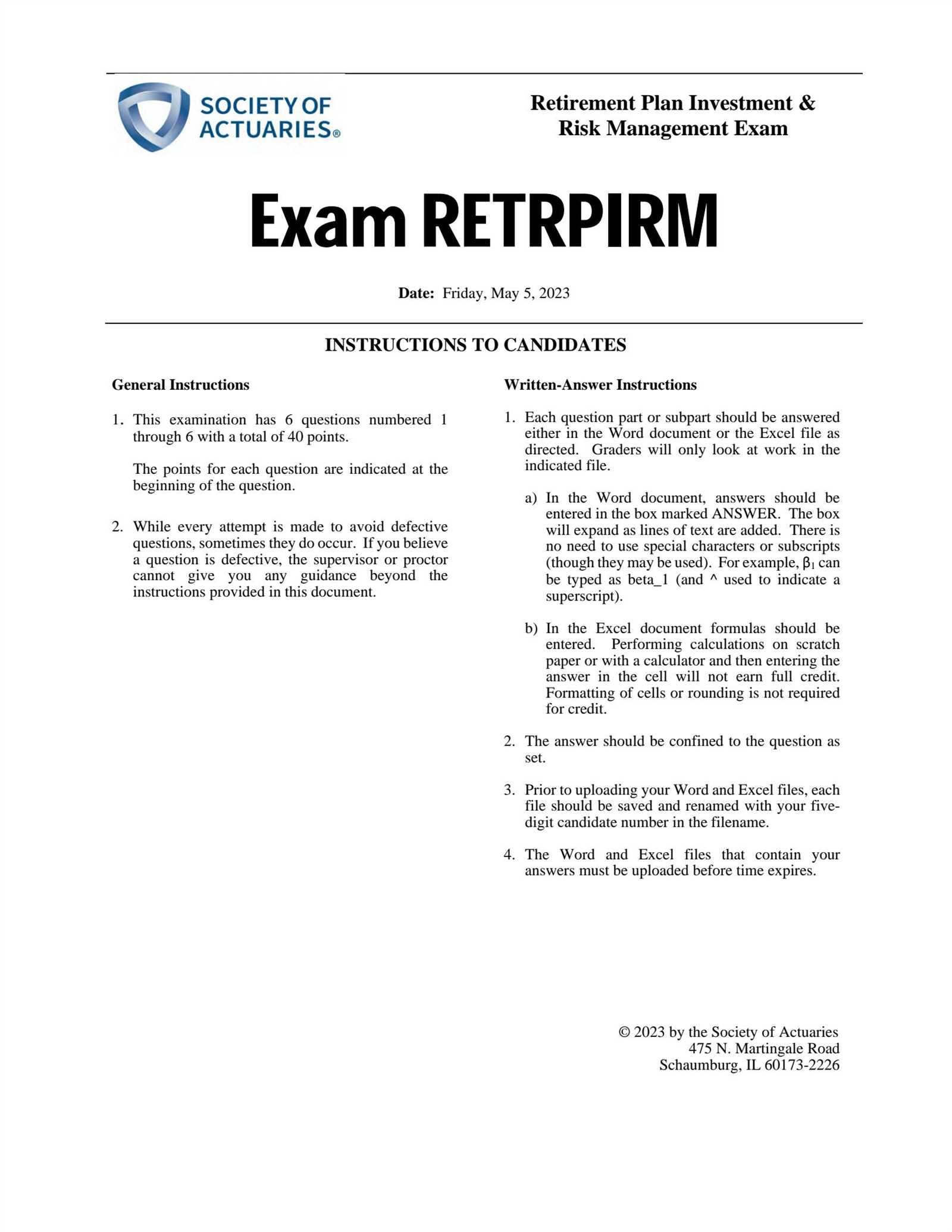 rm basic exam answers