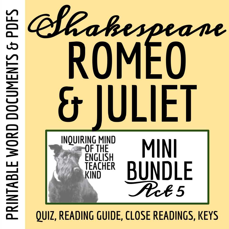 romeo and juliet act 5 scene 3 questions and answers