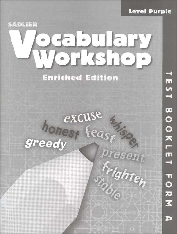 sadlier vocabulary workshop level a answers unit 2