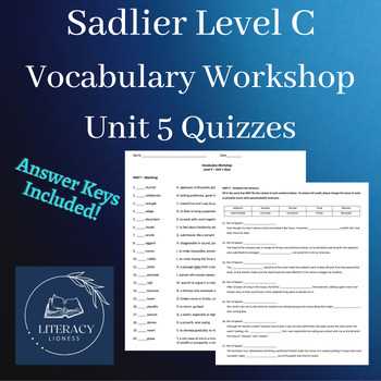 sadlier vocabulary workshop level c answers