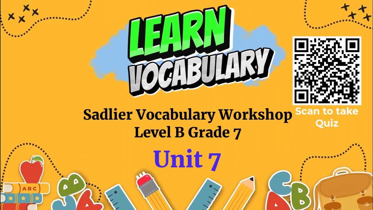 sadlier vocabulary workshop level d unit 7 answers