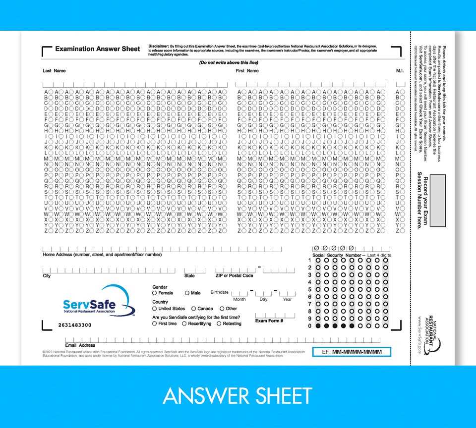 safe serve manager exam answers