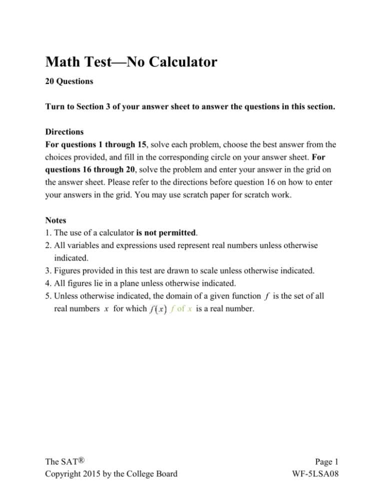 sat practice test 3 answer key