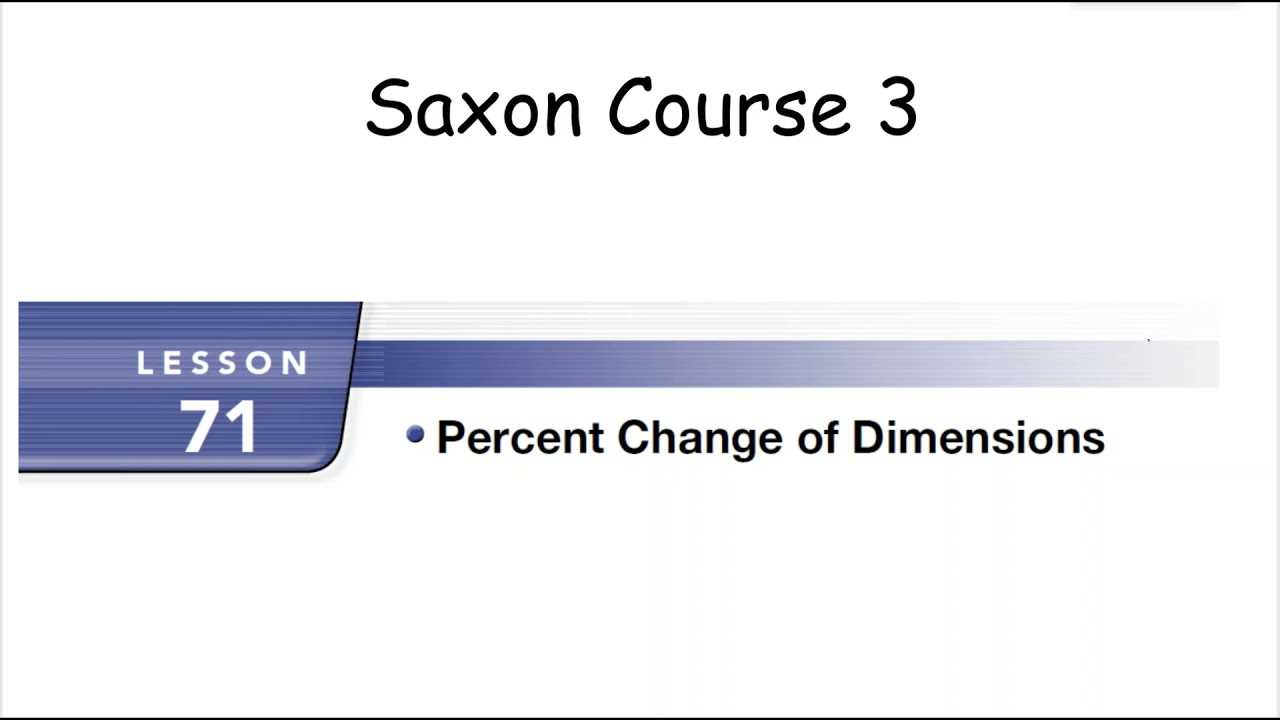 saxon course 3 answers