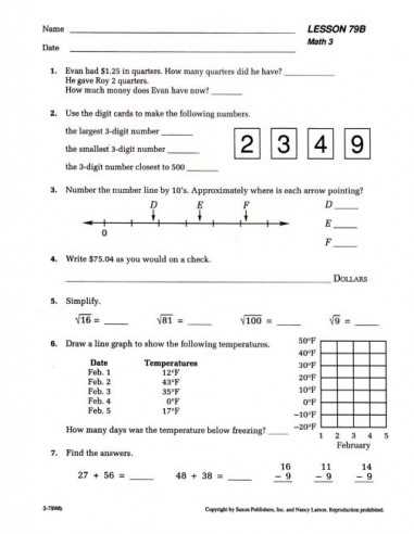 saxon math course 3 answers