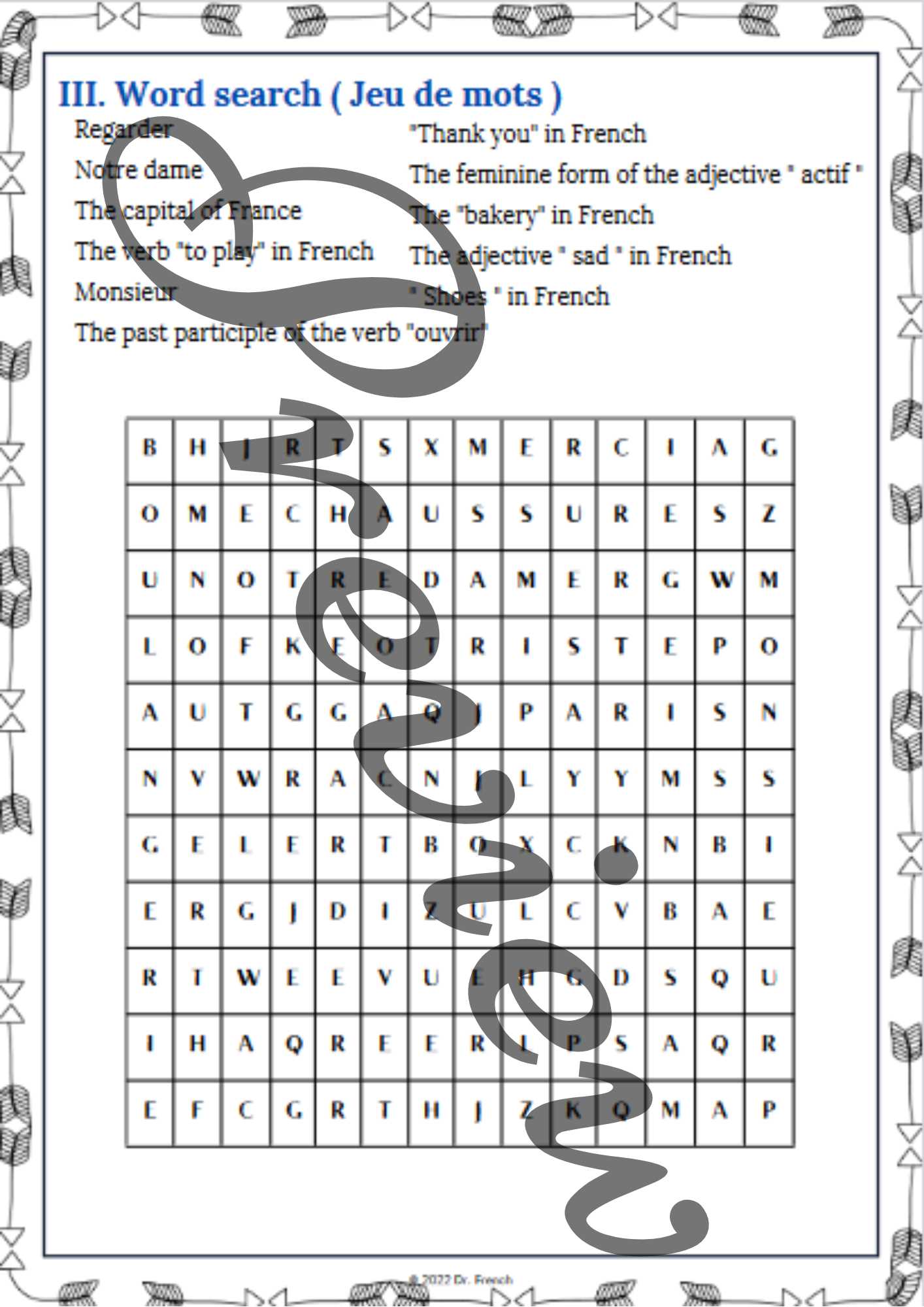 science a to z puzzle answers