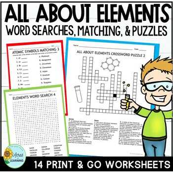 science a to z puzzle answers