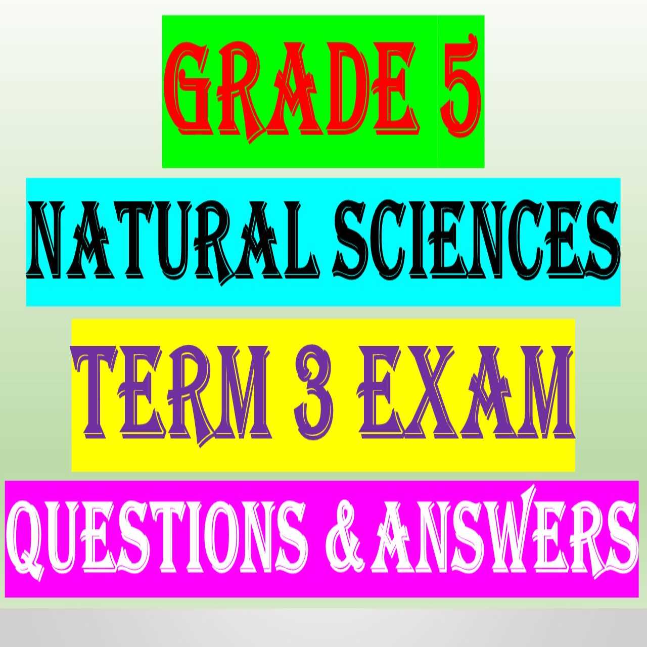 science exam questions and answers