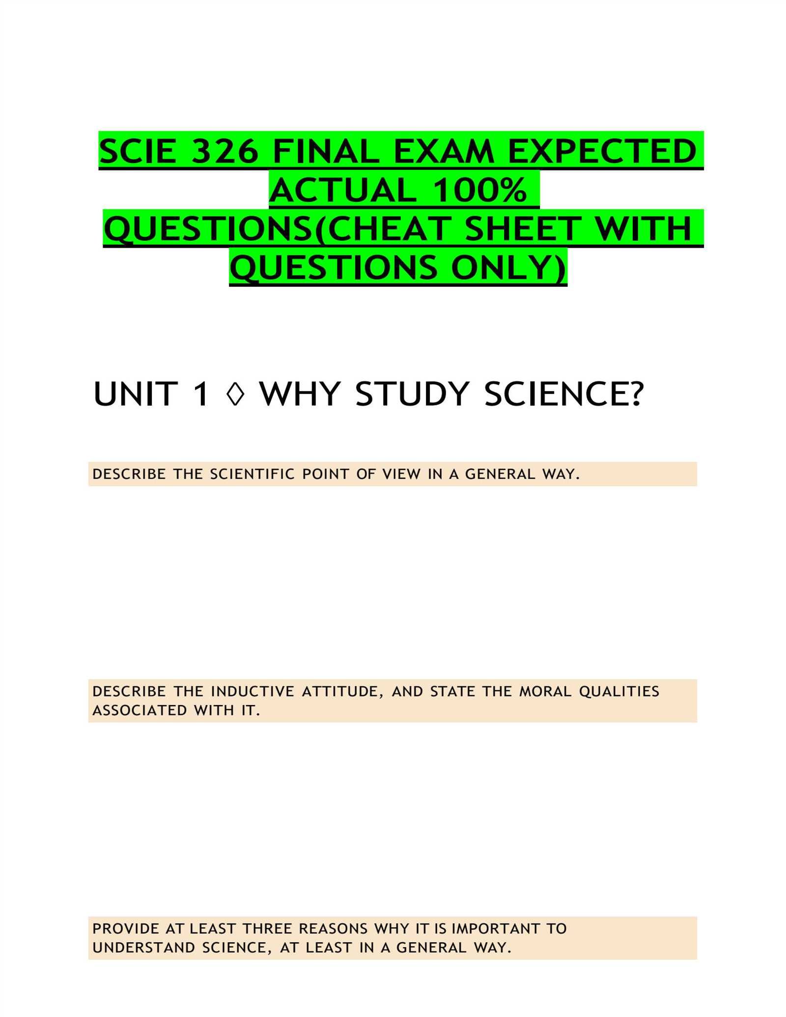 scte final exam answers