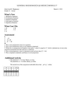 secondary math 2 module 7 answer key